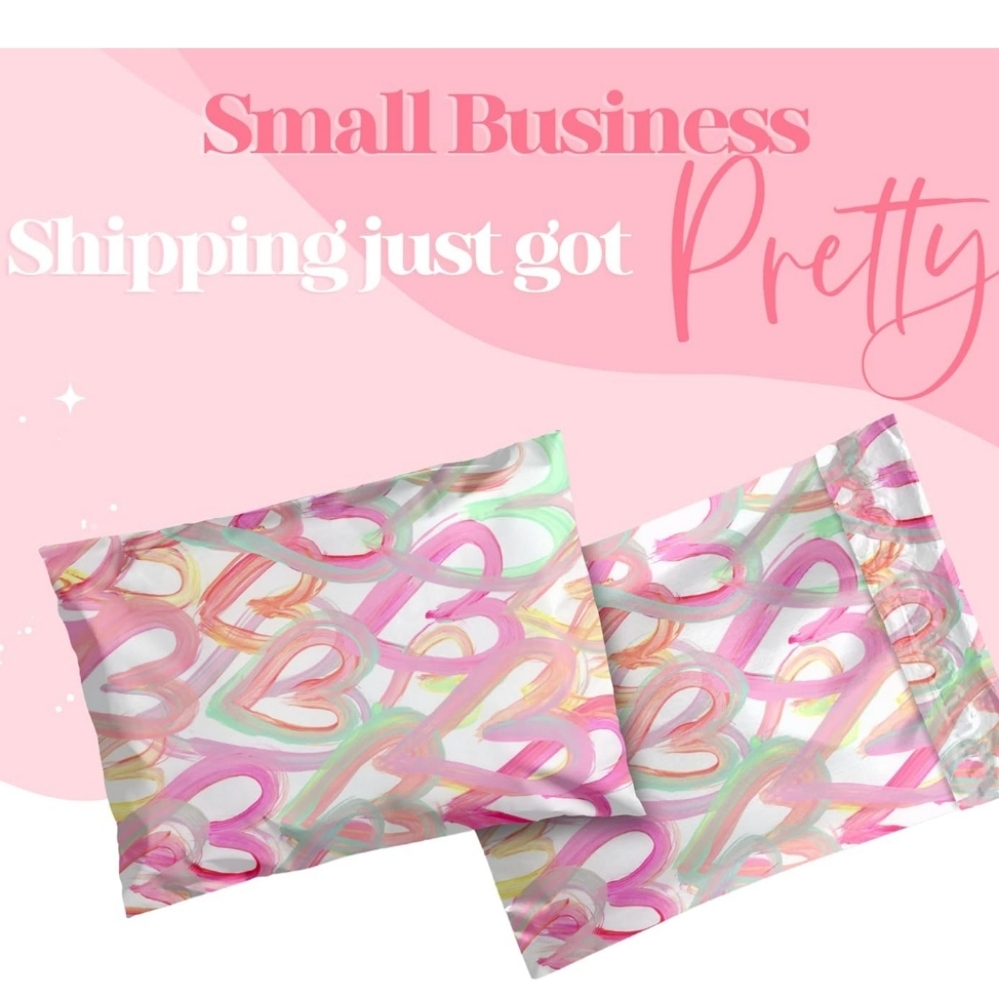 10 ct ❤️14.5x19 Designer Poly Mailer   Heavy Duty Waterproof Self Seal - Picture 3 of 12